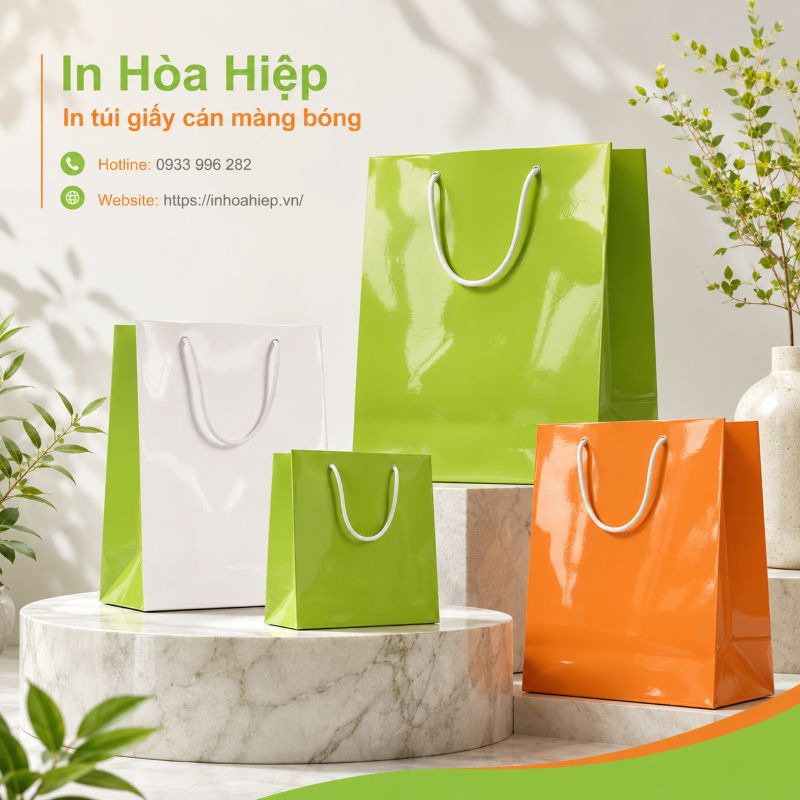 In túi giấy cán màng bóng
