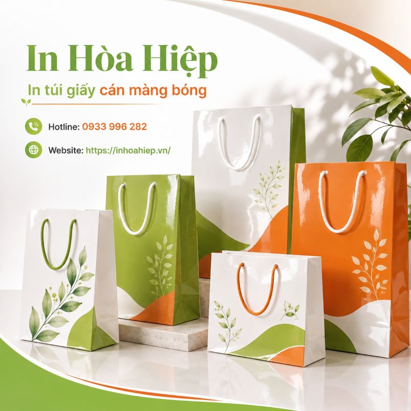 In túi giấy cán màng bóng