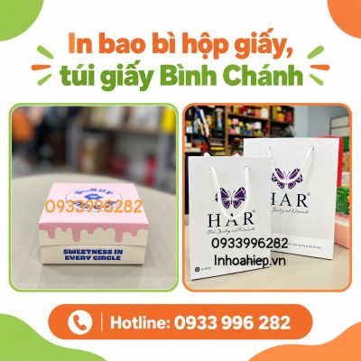 In bao bì hộp giấy, túi giấy Bình Chánh