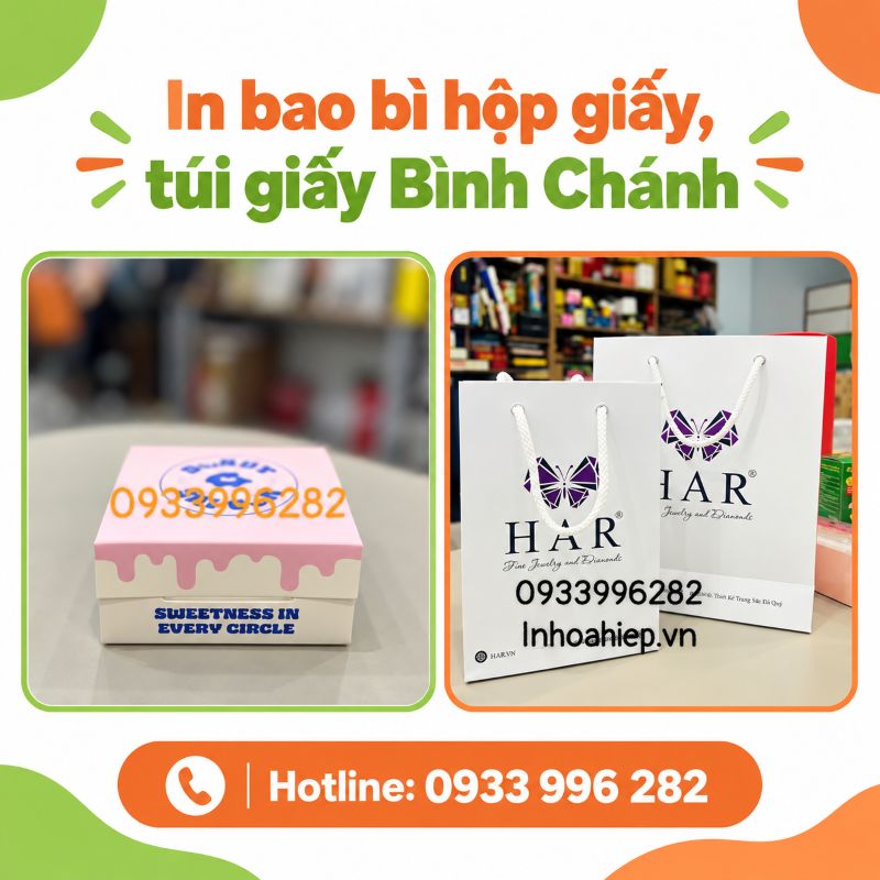 In bao bì hộp giấy, túi giấy Bình Chánh
