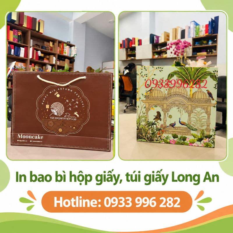 In bao bì hộp giấy, túi giấy Long An – Xưởng sản xuất giá tốt