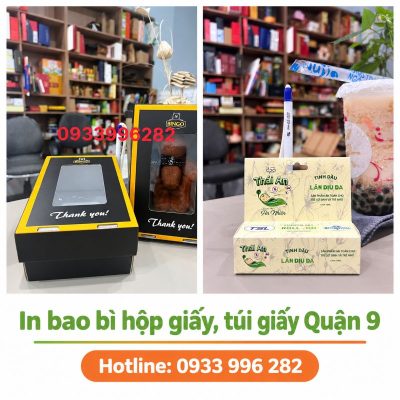 In bao bì hộp giấy, túi giấy Quận 9 - Xưởng sản xuất giá tốt