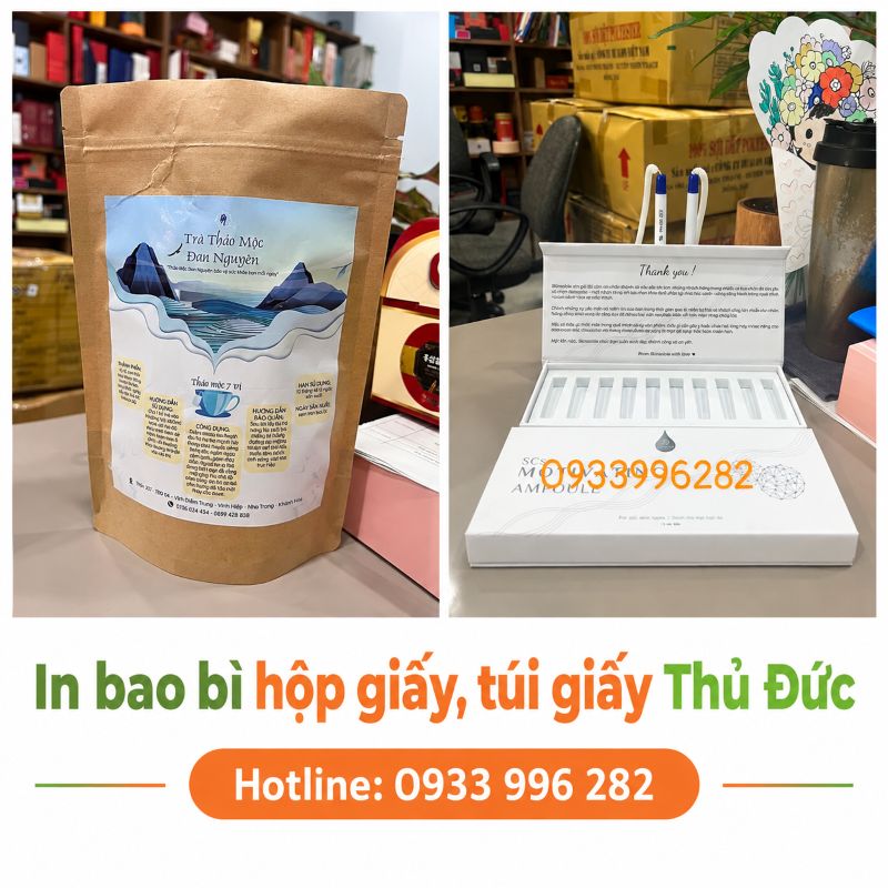 In bao bì hộp giấy, túi giấy Thủ Đức - Xưởng sản xuất giá tốt