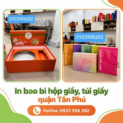 In bao bì hộp giấy, túi giấy quận Tân Phú